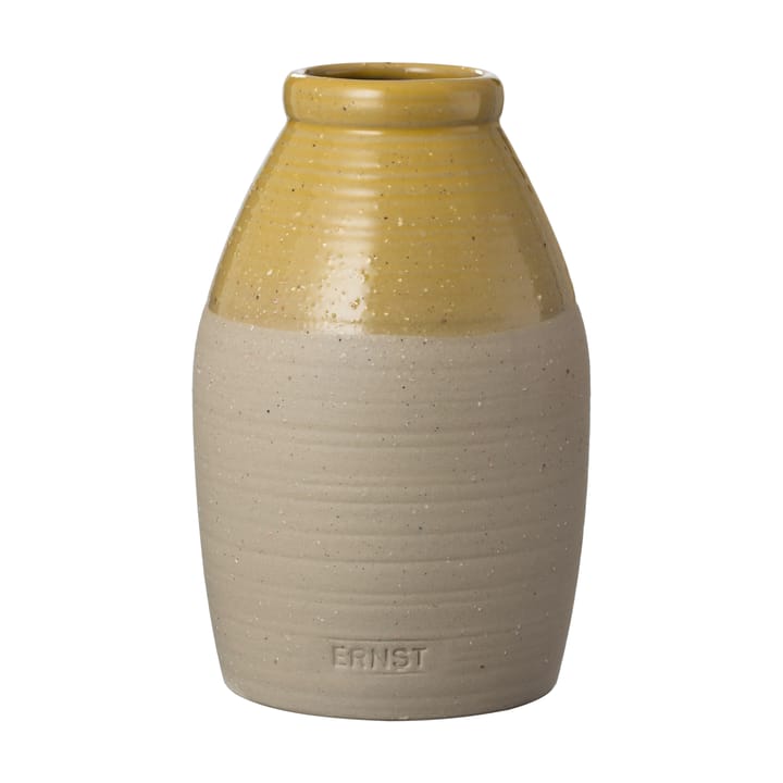 Vase semi-émaillé Ernst jaune - 16 cm - ERNST