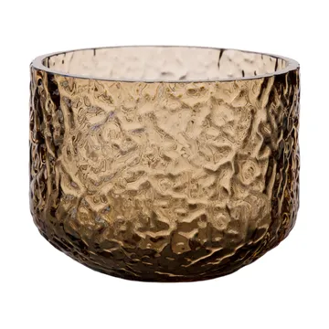 Vase/photophore à motif Ernst - Ambre, Ø8x6 cm - ERNST