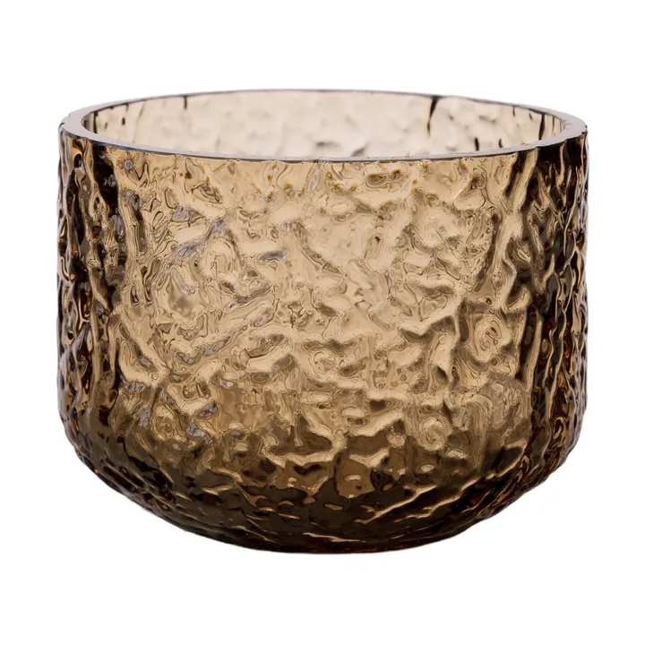 Vase/photophore à motif Ernst - Ambre, Ø8x6 cm - ERNST