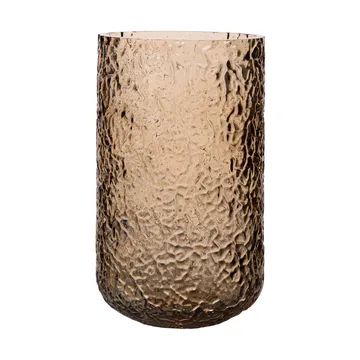 Vase/photophore à motif Ernst - Ambre, Ø9x15 cm - ERNST