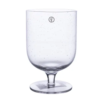 Verre à boire sur pied Ernst en verre bullé 30 cl lot de 2 - Clair - ERNST