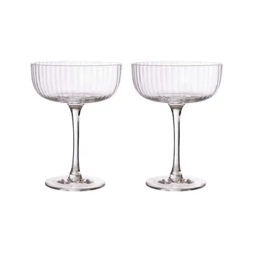Verre sur pied Ernst, lot de 2 - Transparent - ERNST