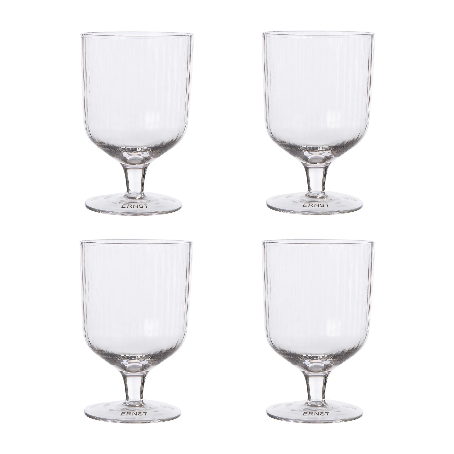 Verre sur pied Ernst Lot de 4, Transparent ERNST