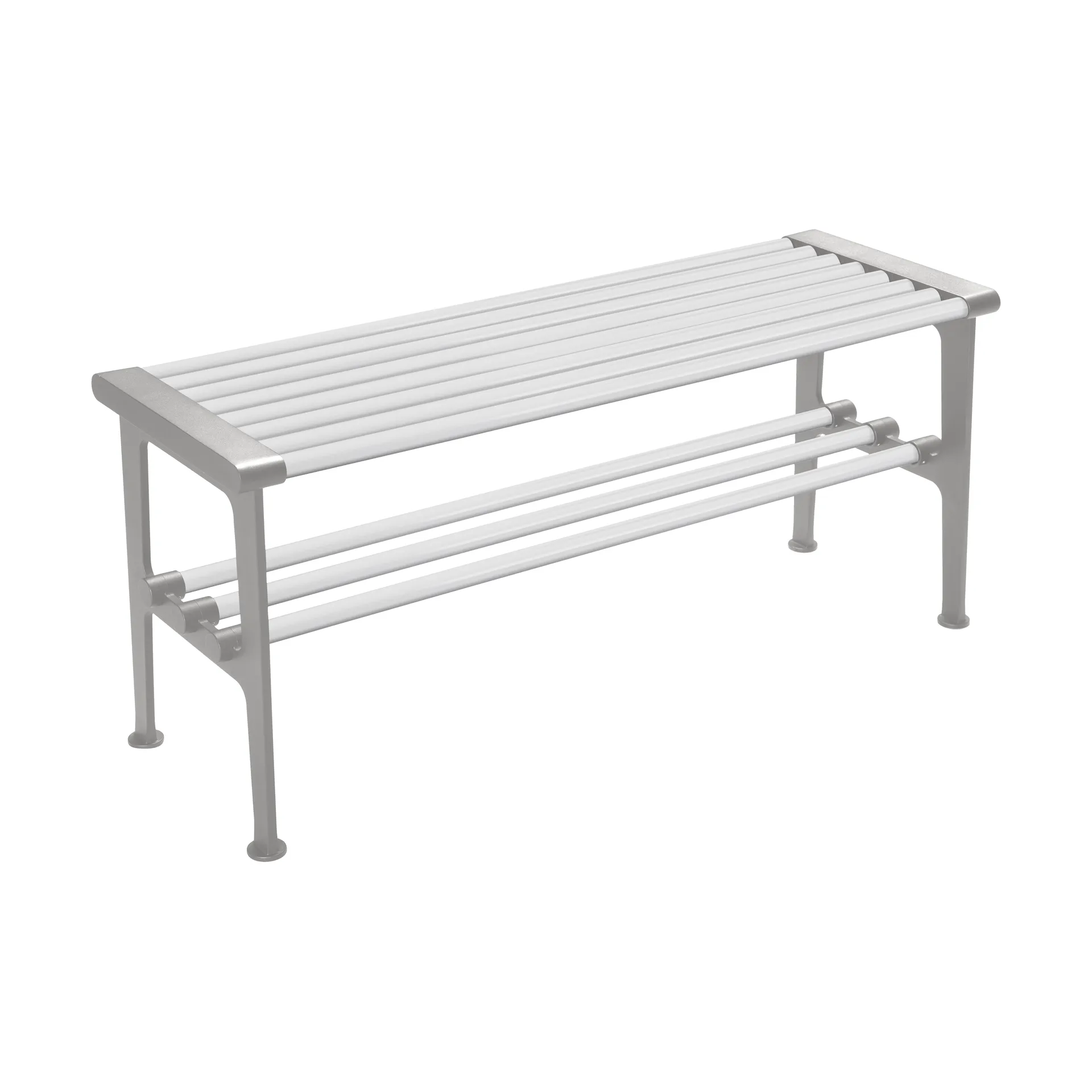Banc Nostalgi 100 cm, Blanc-aluminium Essem Design