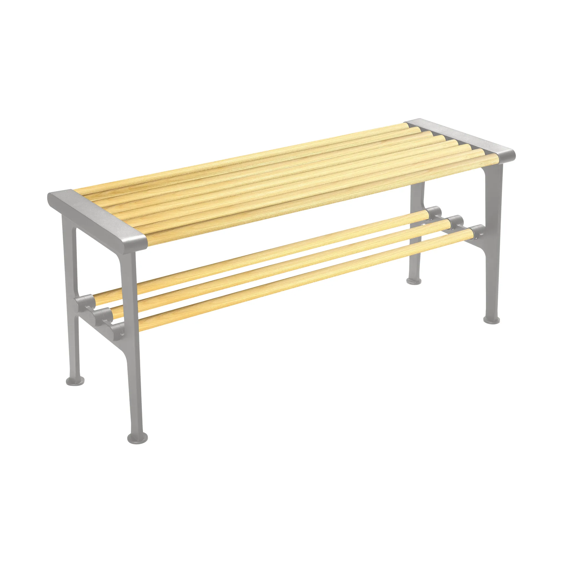 Banc Nostalgi 100 cm, Bouleau-aluminium Essem Design