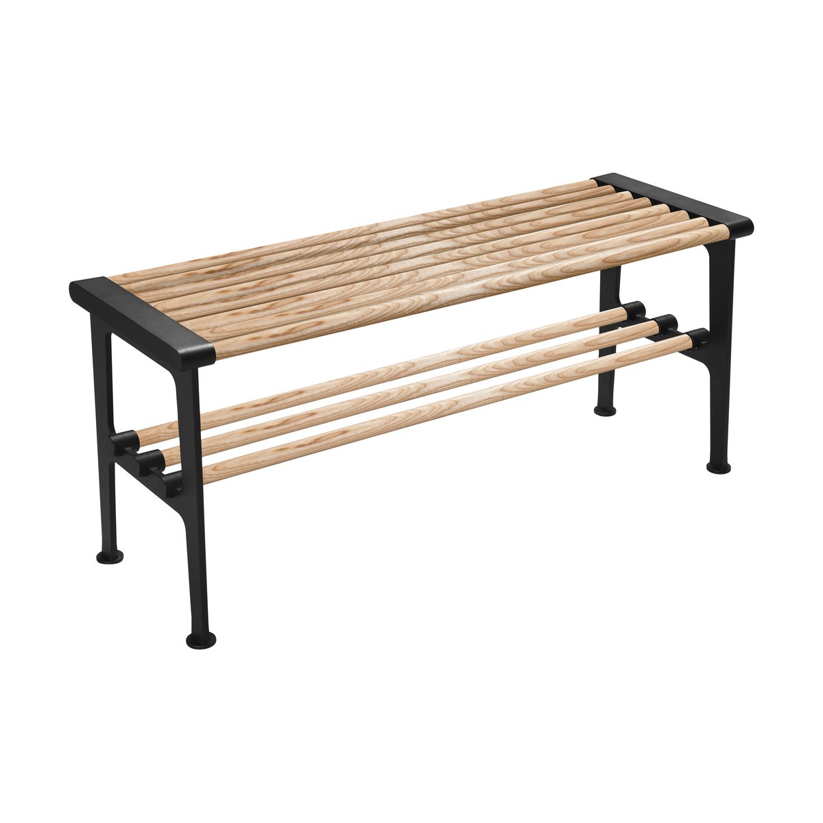 Essem Design Banc Nostalgi 100 cm Frêne-noir | Design Scandinave | Bancs | Marron