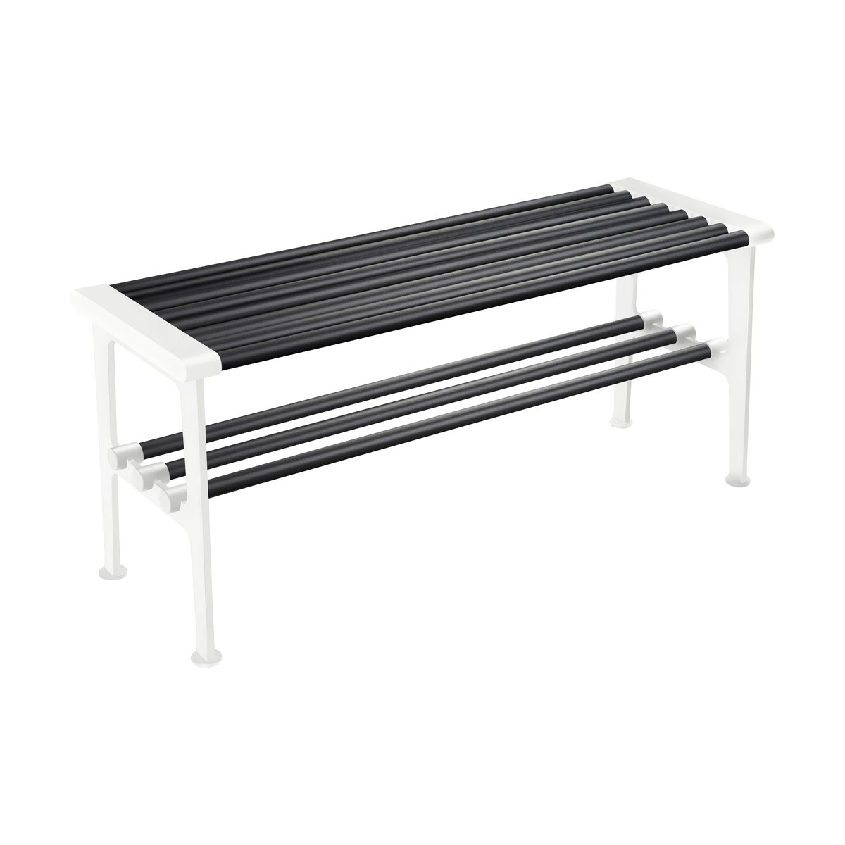 Essem Design Banc Nostalgi 100 cm Noir-blanc | Design Scandinave | Bancs | Noir