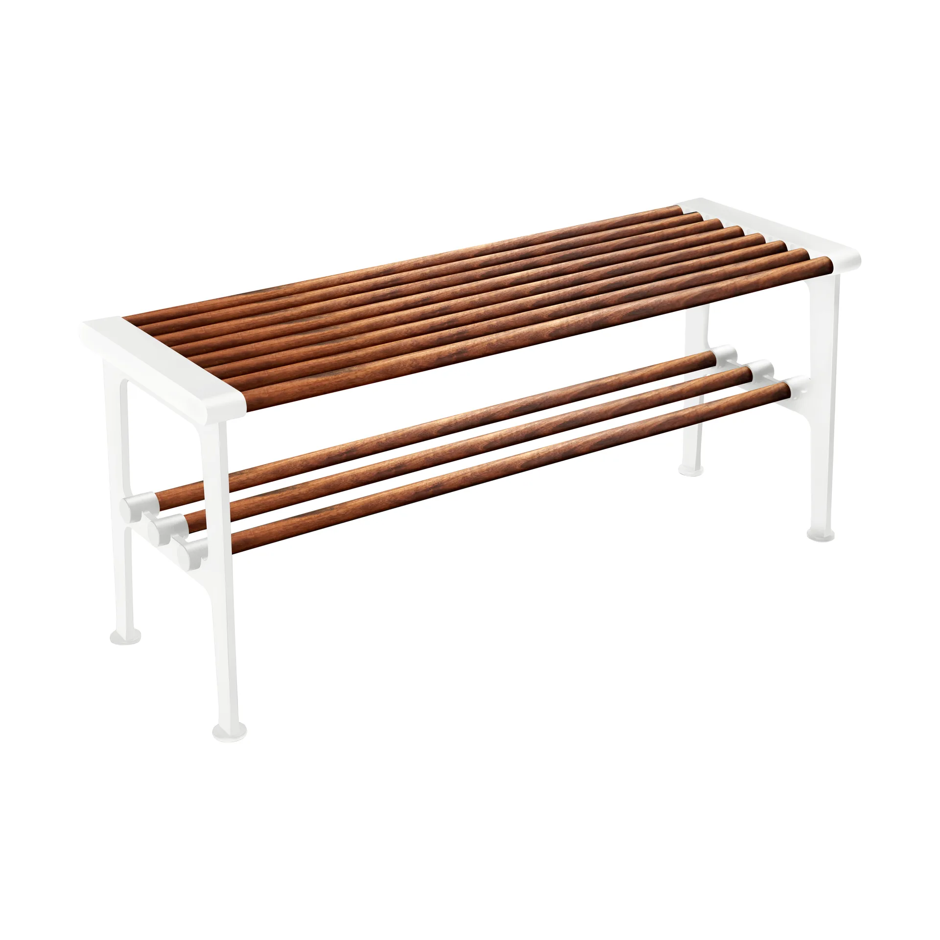 Banc Nostalgi 100 cm, Noyer-blanc Essem Design