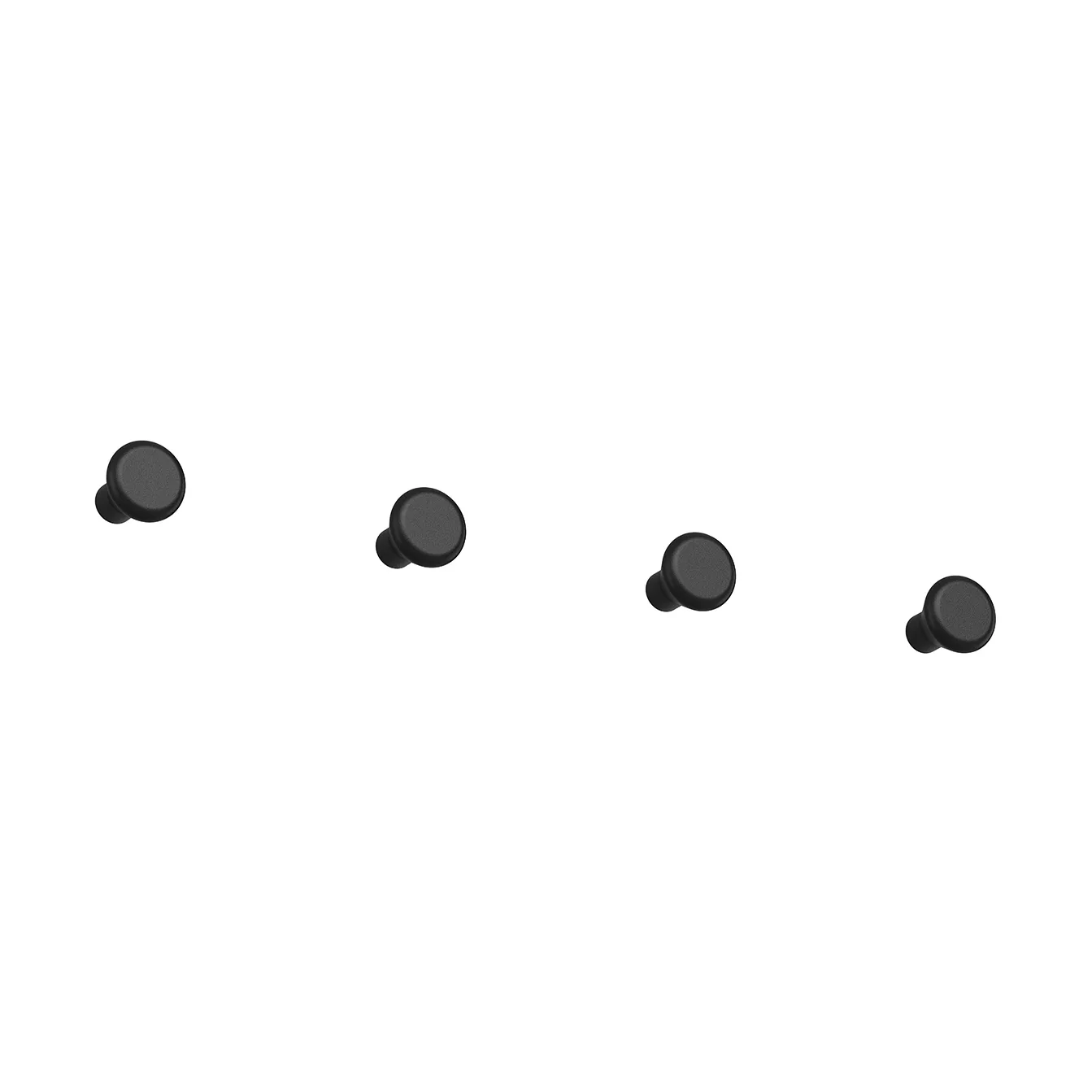 Crochet petit Classic, lot de 4, Noir Essem Design