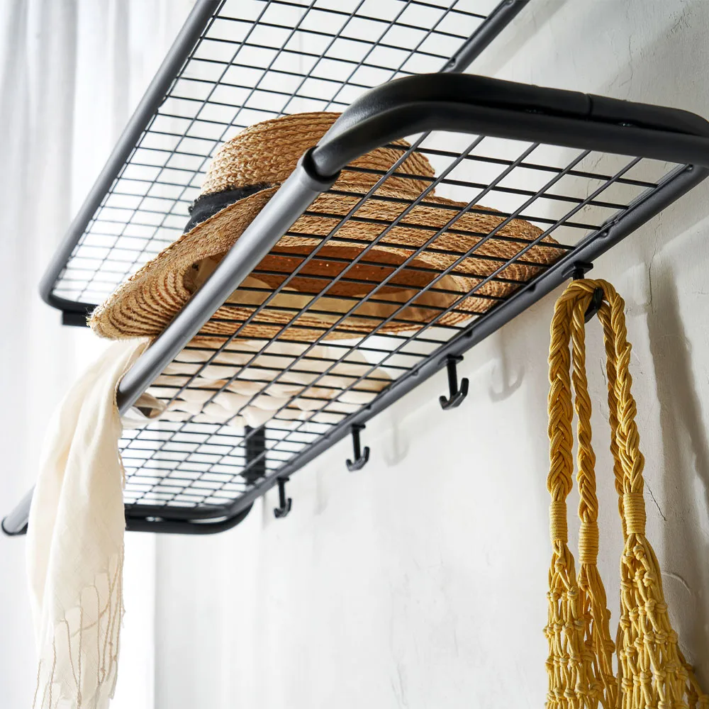 Étagère à chapeaux Classic 650, blanc/chrome, 2 niveaux, 110 cm Essem Design