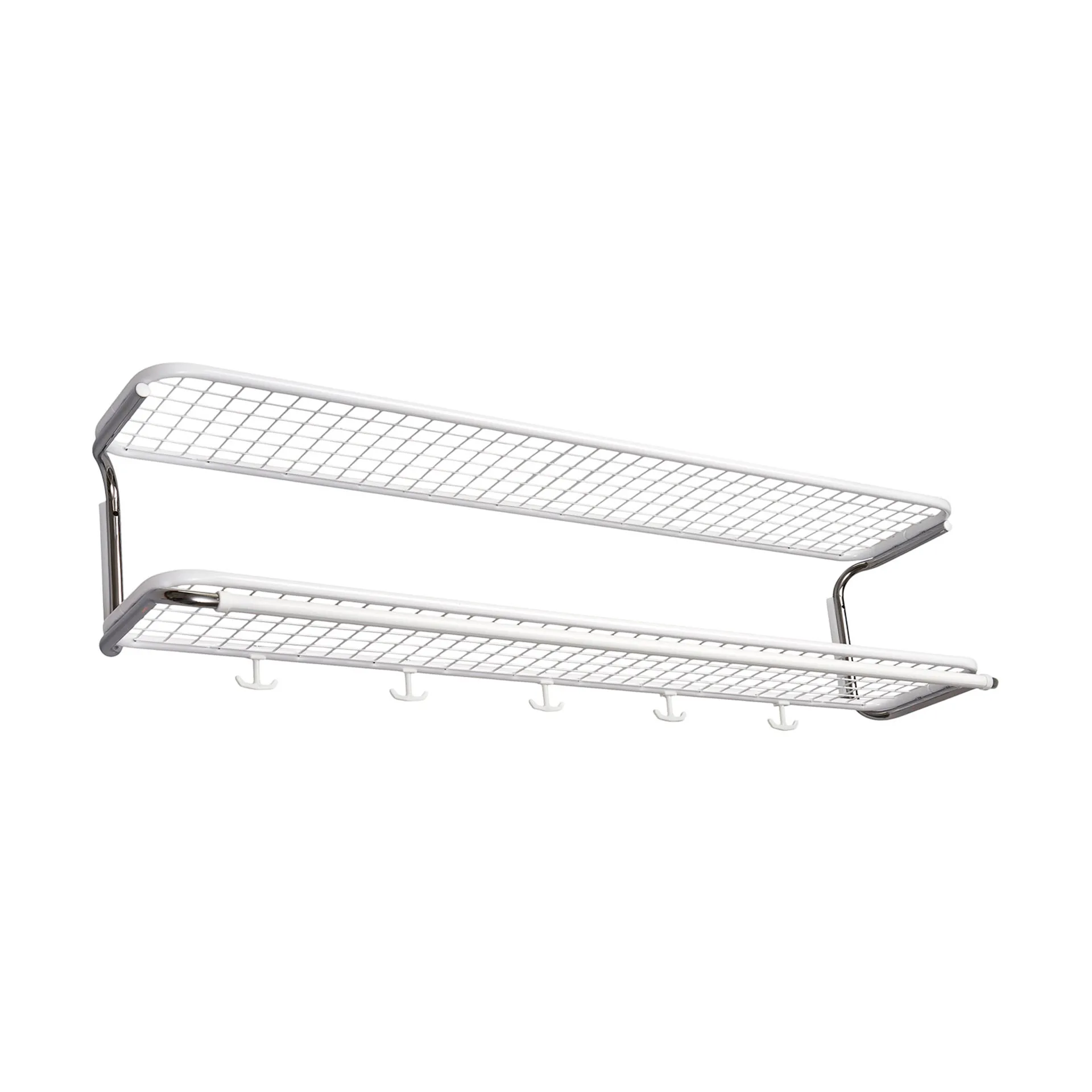 Étagère à chapeaux Classic 650, blanc/chrome, 2 niveaux, 120 cm
 Essem Design