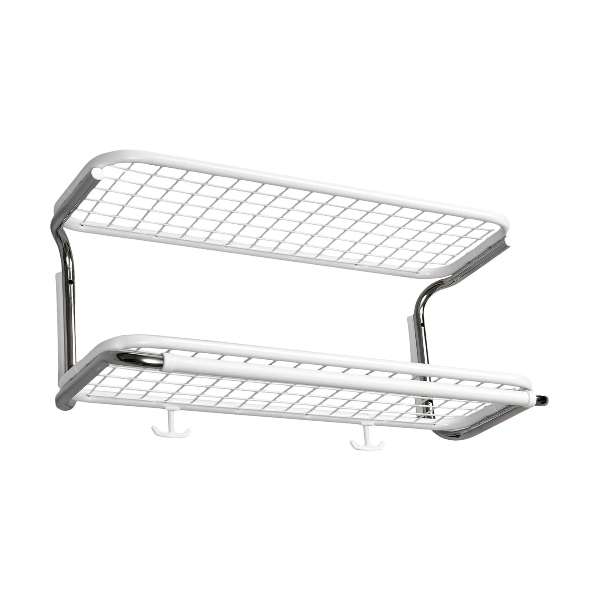 Étagère à chapeaux Classic 650, blanc/chrome, 2 niveaux, 50 cm Essem Design