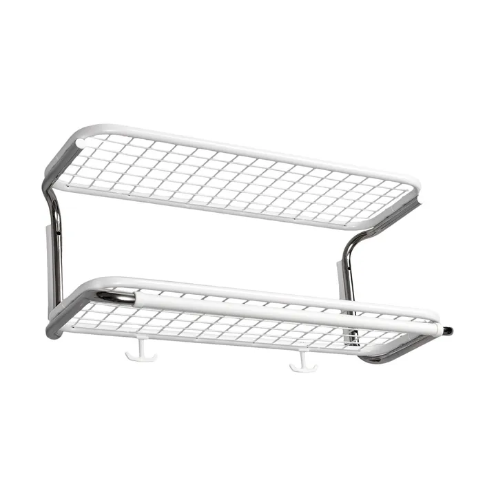 Étagère à chapeaux Classic 650 - blanc/chrome, 2 niveaux, 60 cm - Essem Design