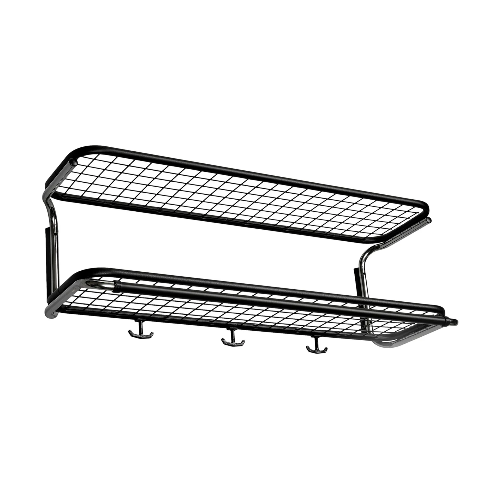 Essem Design Étagère à chapeaux Classic 650 noir/chrome, 2 niveaux,