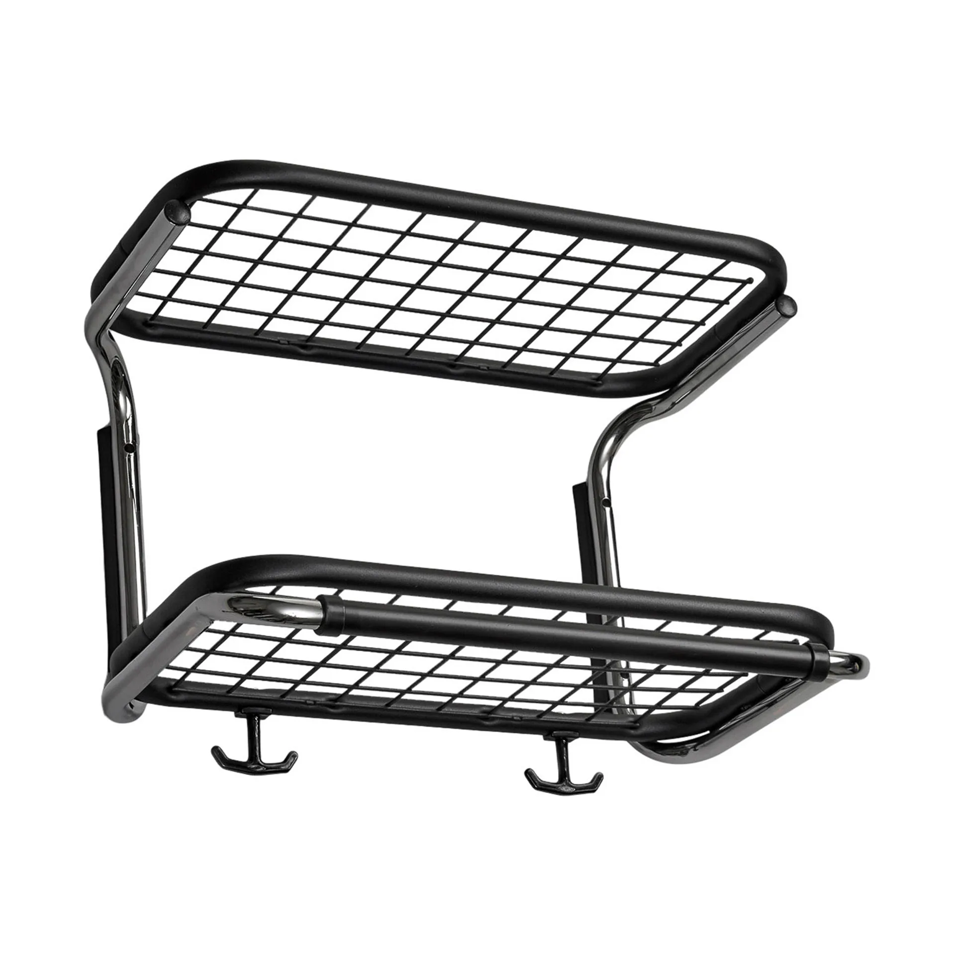 Étagère à chapeaux Classic 650, noir/chrome, 2 niveaux, 40 cm Essem Design