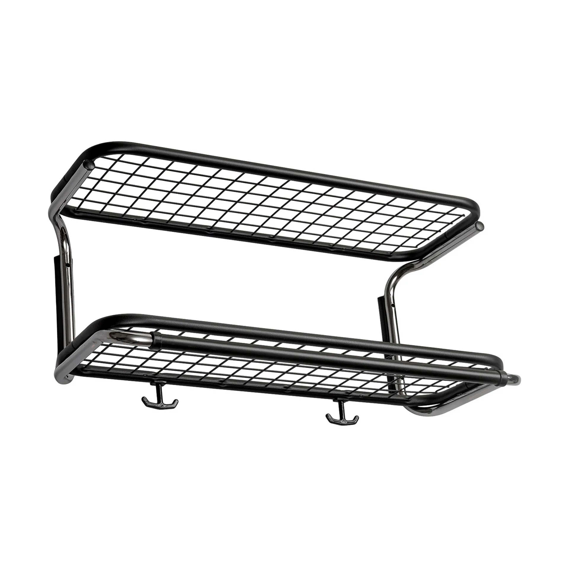 Étagère à chapeaux Classic 650, noir/chrome, 2 niveaux, 60 cm Essem Design