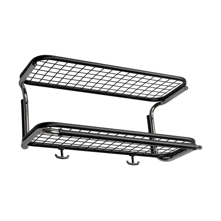 Étagère à chapeaux Classic 650 - noir/chrome, 2 niveaux, 60 cm - Essem Design