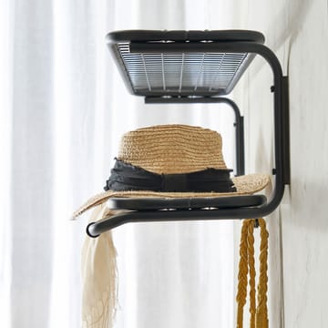 Étagère à chapeaux Classic 650 - noir/noir, 2 niveaux, 100 cm - Essem Design