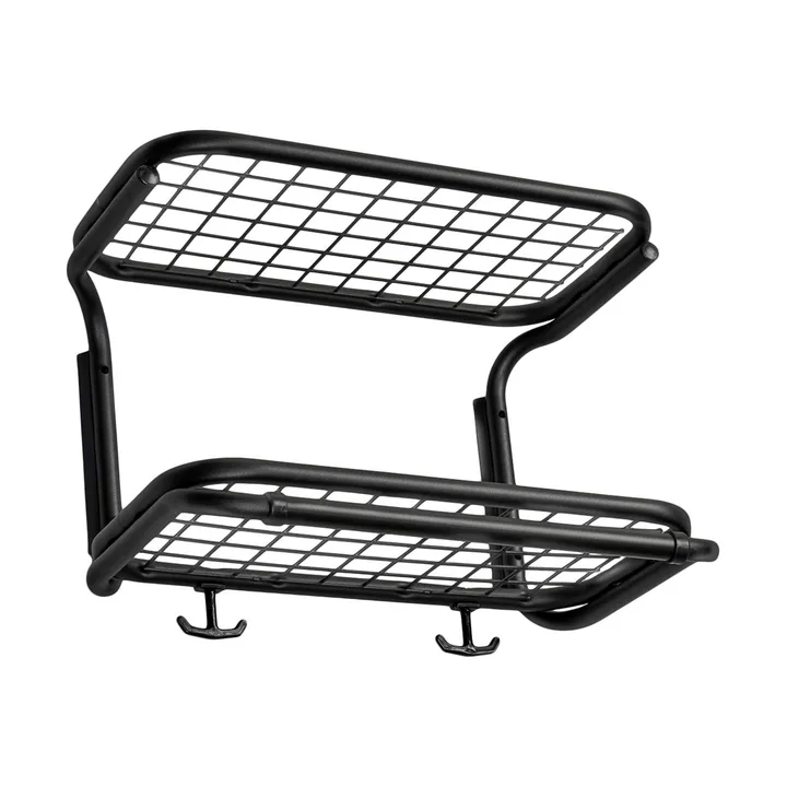 Étagère à chapeaux Classic 650 - noir/noir, 2 niveaux, 40 cm - Essem Design