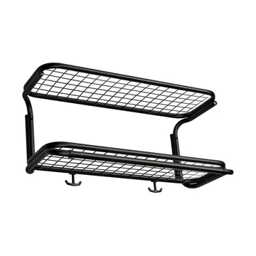 Étagère à chapeaux Classic 650 - noir/noir, 2 niveaux, 50 cm - Essem Design