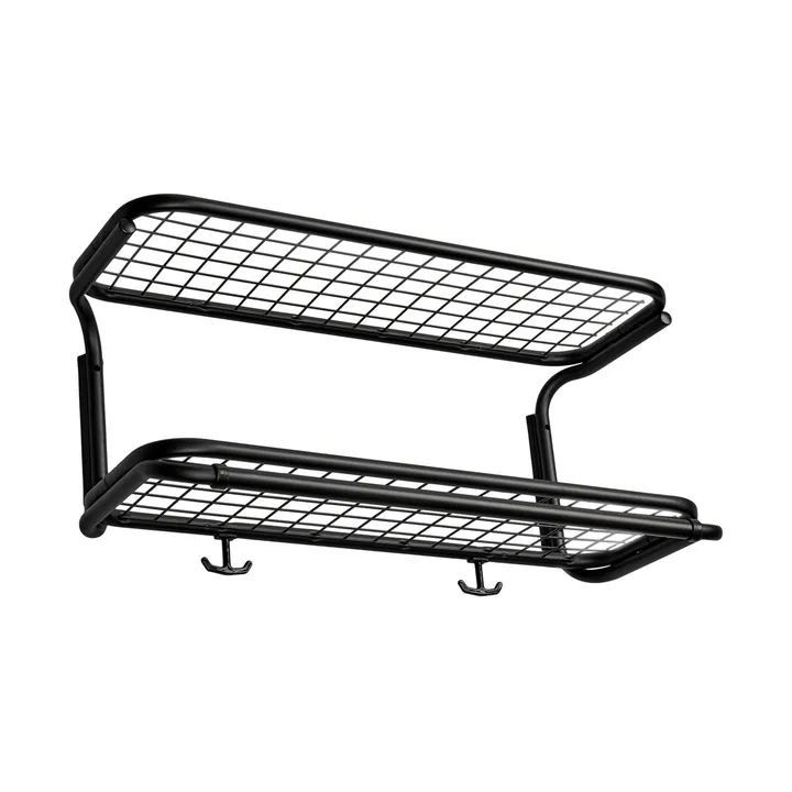 Étagère à chapeaux Classic 650 - noir/noir, 2 niveaux, 60 cm - Essem Design