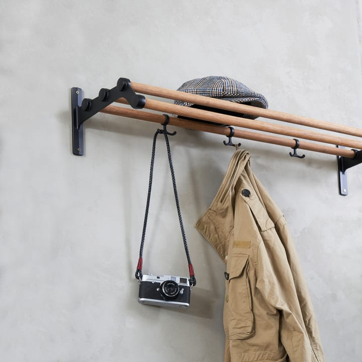 Étagère à chapeaux, étagère à chaussures Nostalgi, Bambou-noir Essem Design