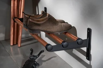 Étagère à chapeaux, étagère à chaussures Nostalgi - Blanc-frêne, 100 cm - Essem Design