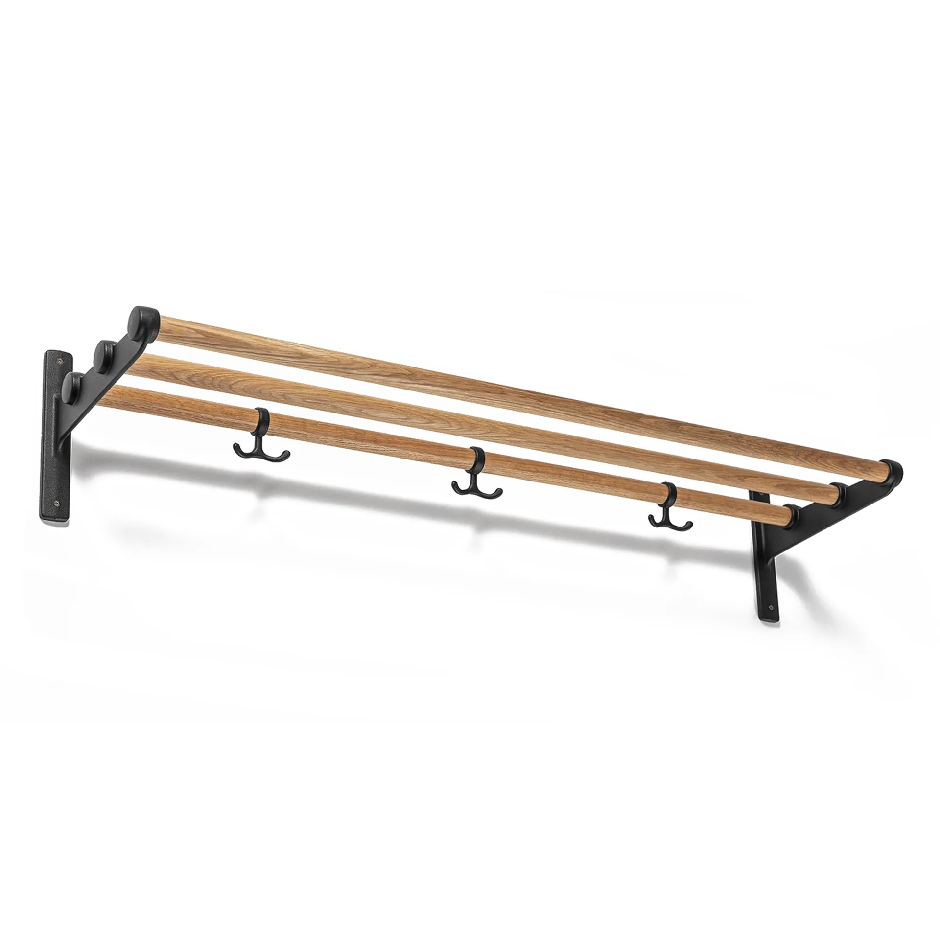 Étagère à chapeaux, étagère à chaussures Nostalgi, chêne, noir Essem Design