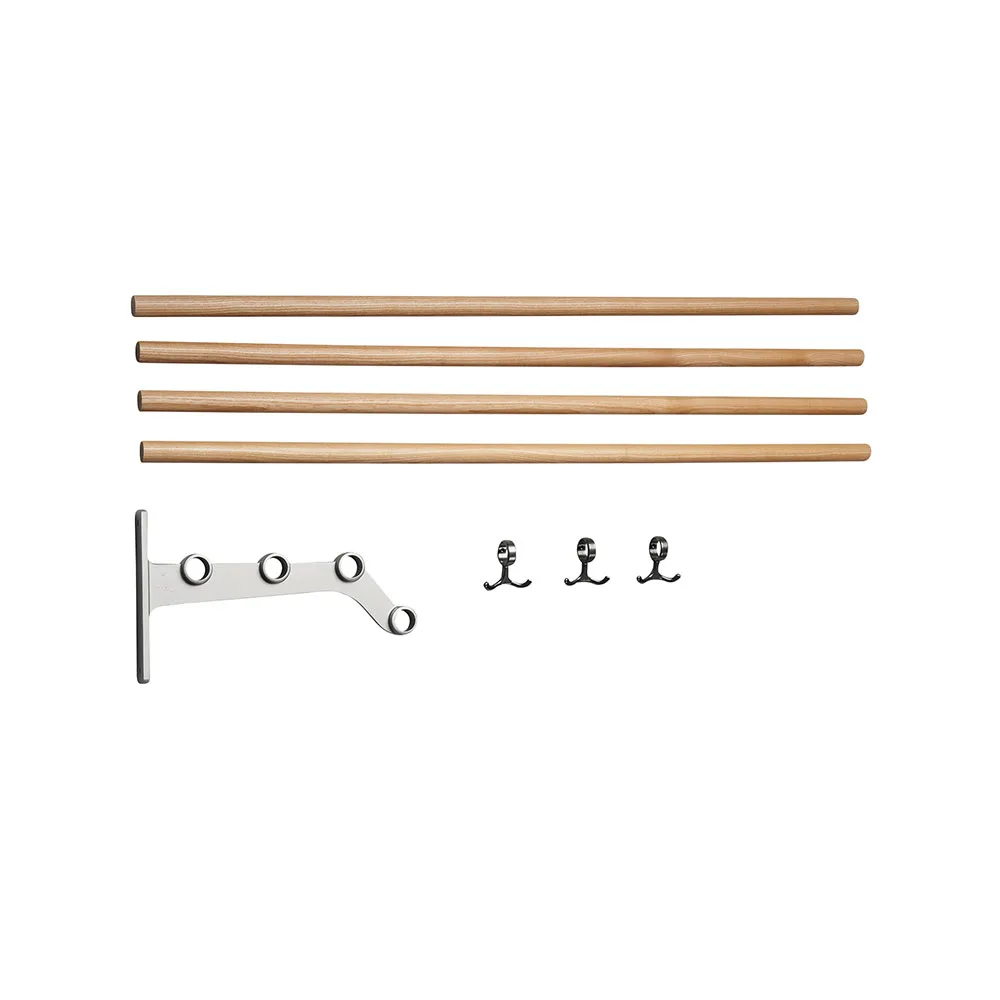 Étagère à chapeaux Nostalgi 291 à assembler, chêne, structure en aluminium Essem Design