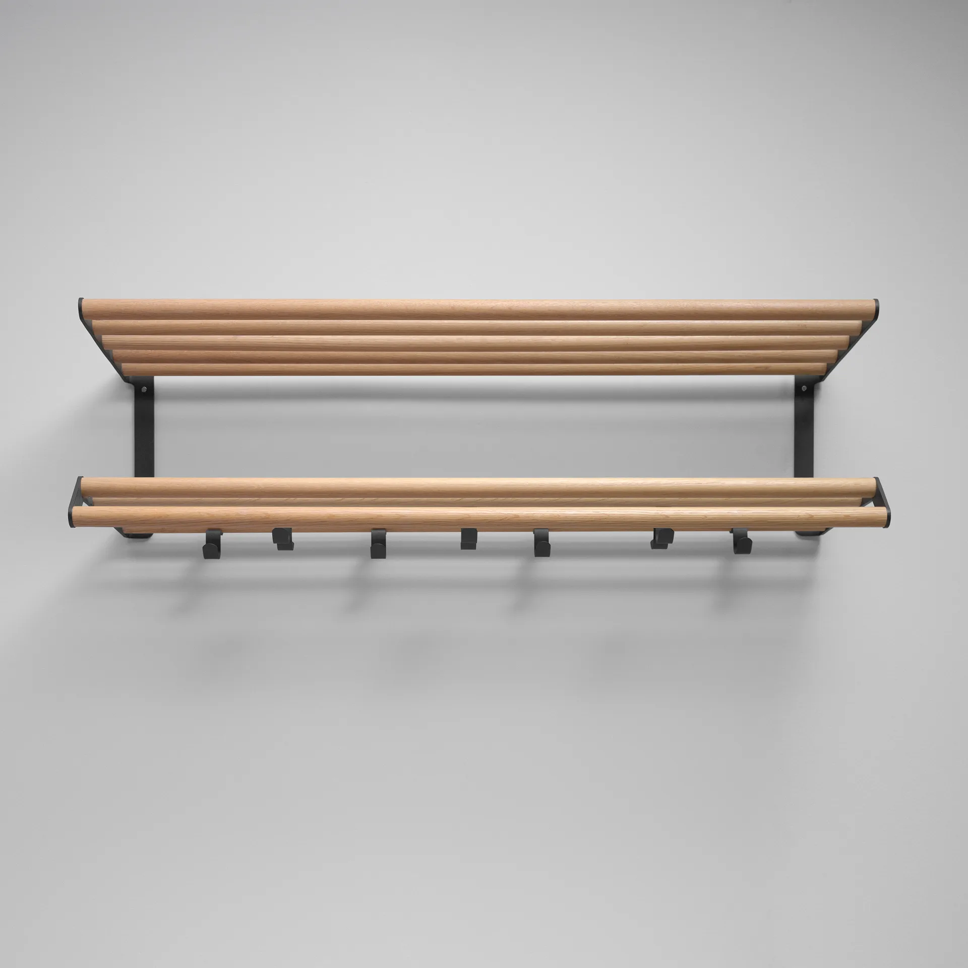 Etagère à chapeaux Tamburin 100cm, Bouleau-noir Essem Design