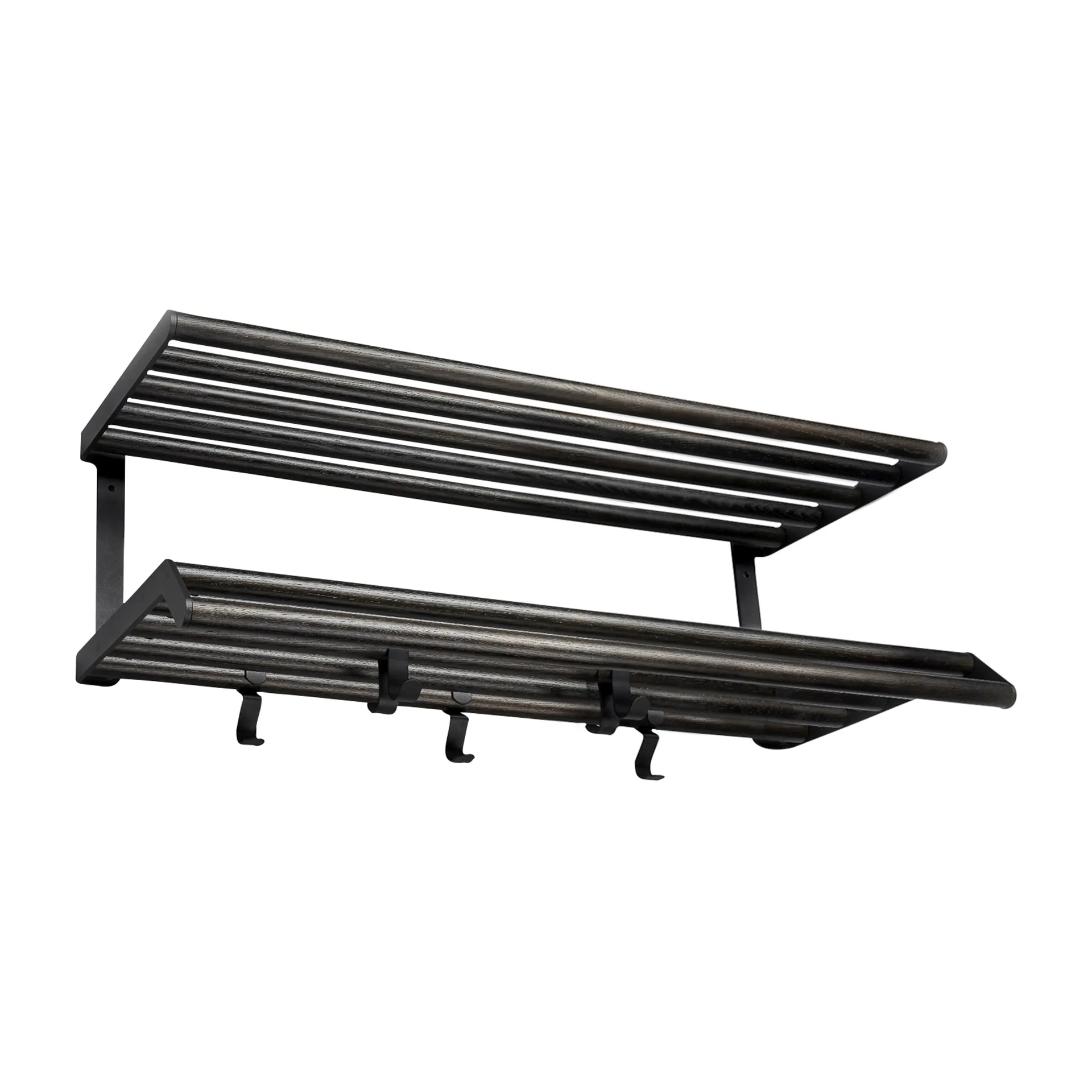 Etagère à chapeaux Tamburin 60 cm, Chêne peint noir-noir Essem Design