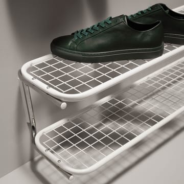 Étagère à chaussures Classic 650 - blanc/blanc, 2 niveaux, 100 cm
 - Essem Design