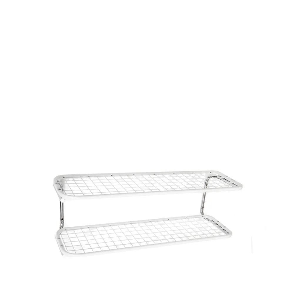 Étagère à chaussures Classic 650, blanc/chrome, 2 niveaux, 100 cm
 Essem Design