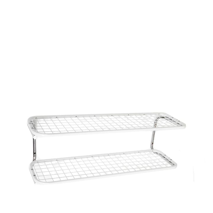 Étagère à chaussures Classic 650 - blanc/chrome, 2 niveaux, 120 cm
 - Essem Design