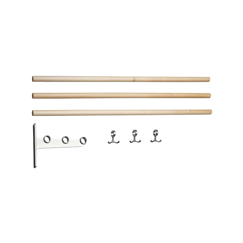 Étagère à chaussures/à chapeaux Nostalgi à assembler, bouleau, structure en aluminium Essem Design