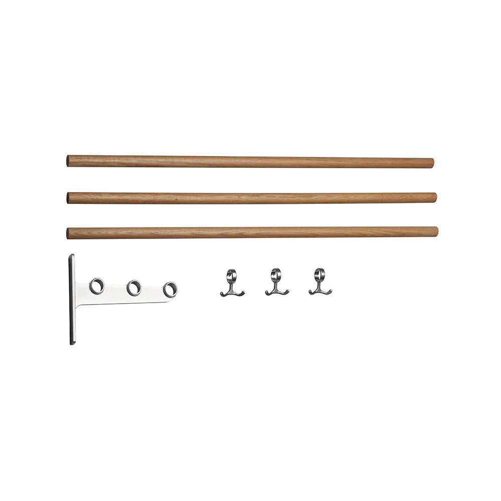 Étagère à chaussures/à chapeaux Nostalgi à assembler, chêne, structure en aluminium Essem Design