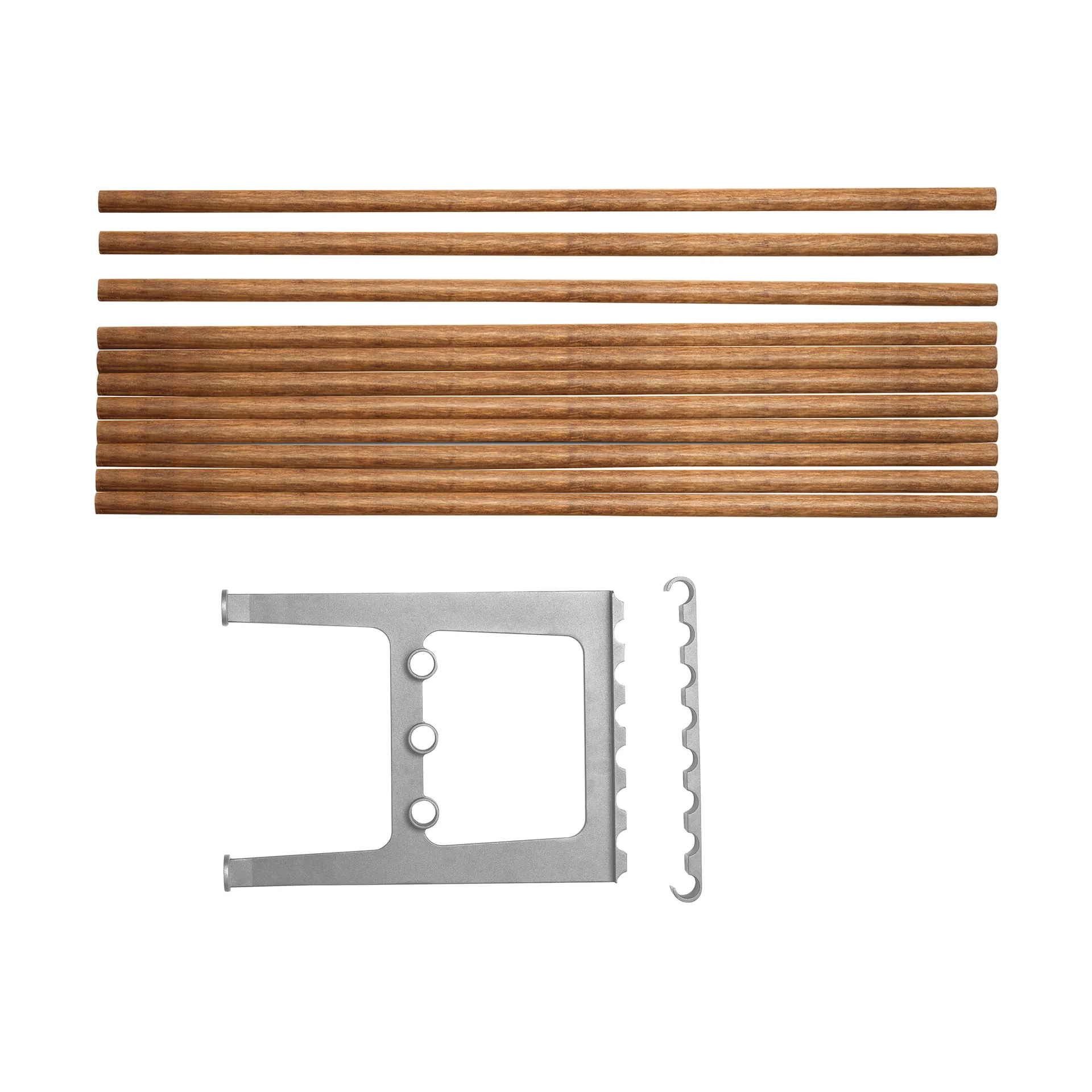 Extension de banc Nostalgi 100 cm, Bambou-aluminium Essem Design