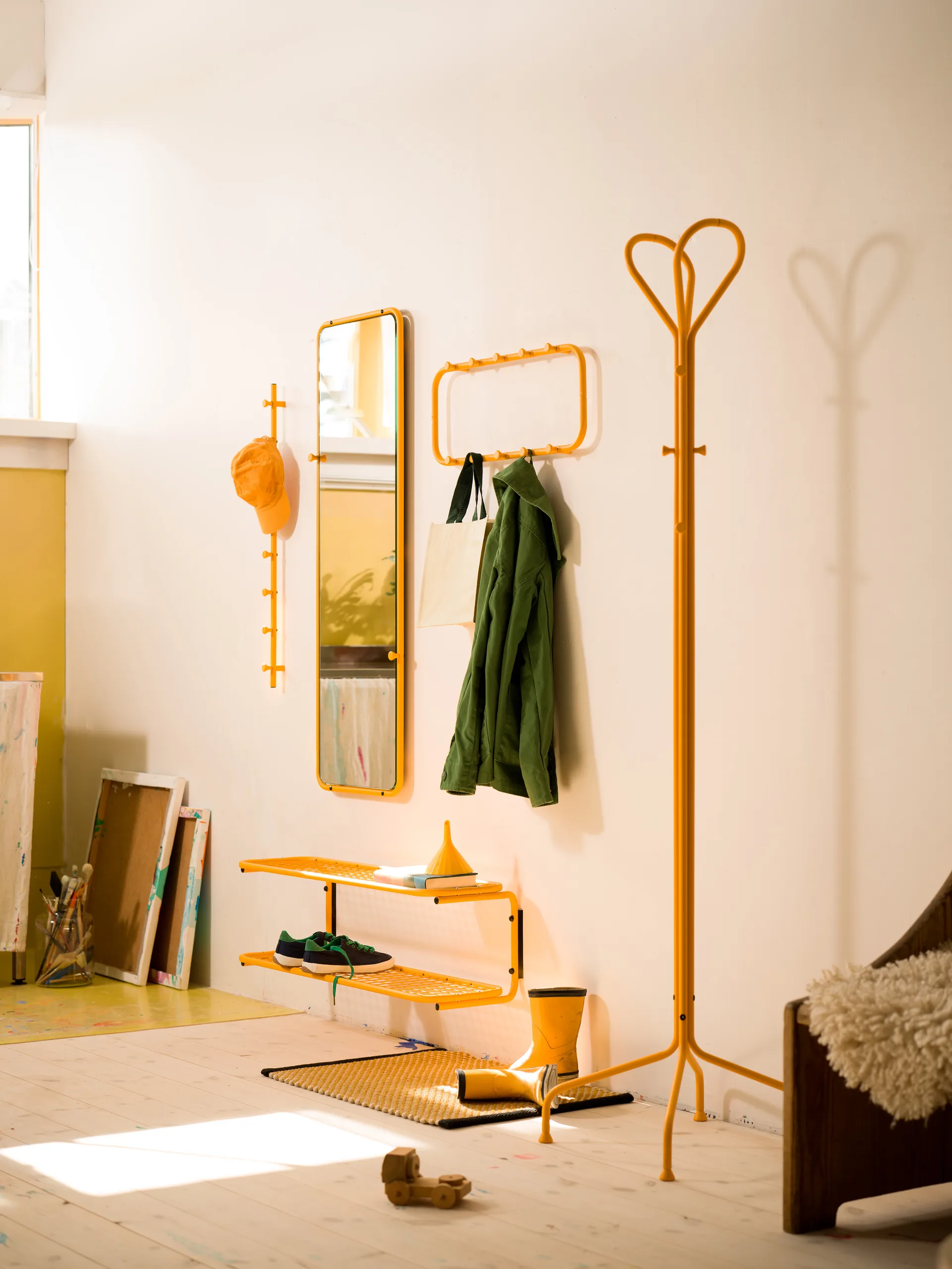 Liste de crochets Classic 100 cm, Sun yellow Essem Design