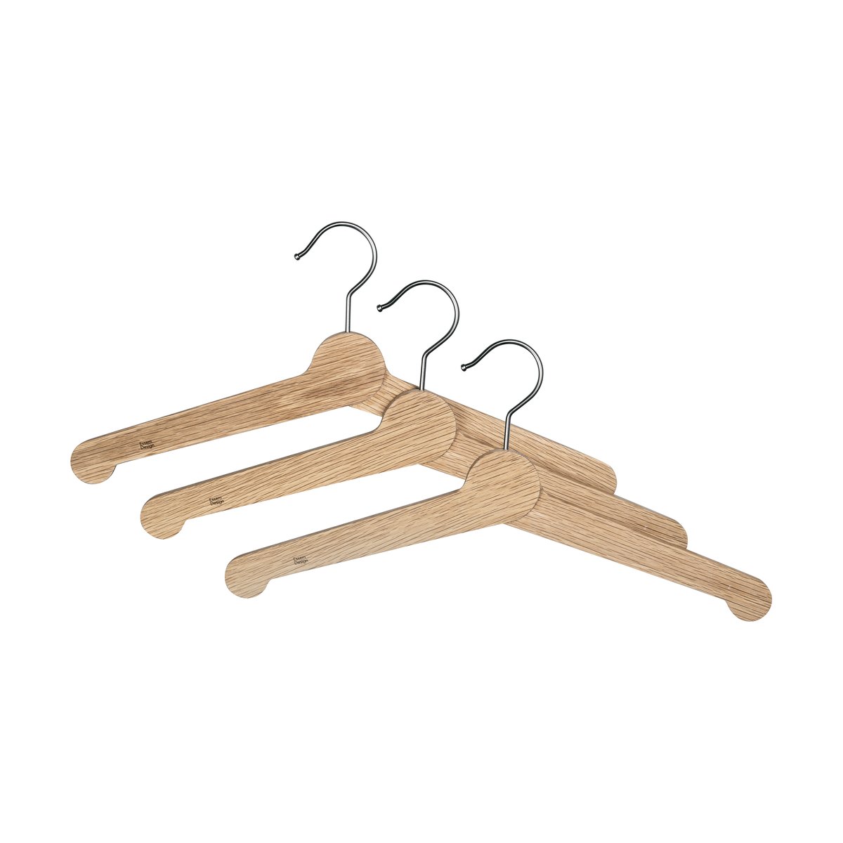Essem Design Porte-manteau Nostalgi, 3 pièces Chêne