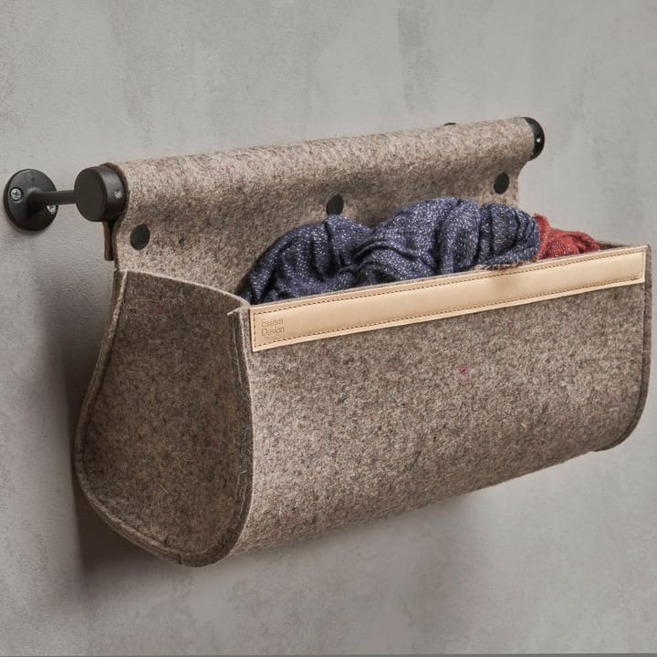 Rangement mural Ulrika, Laine naturelle-noir Essem Design