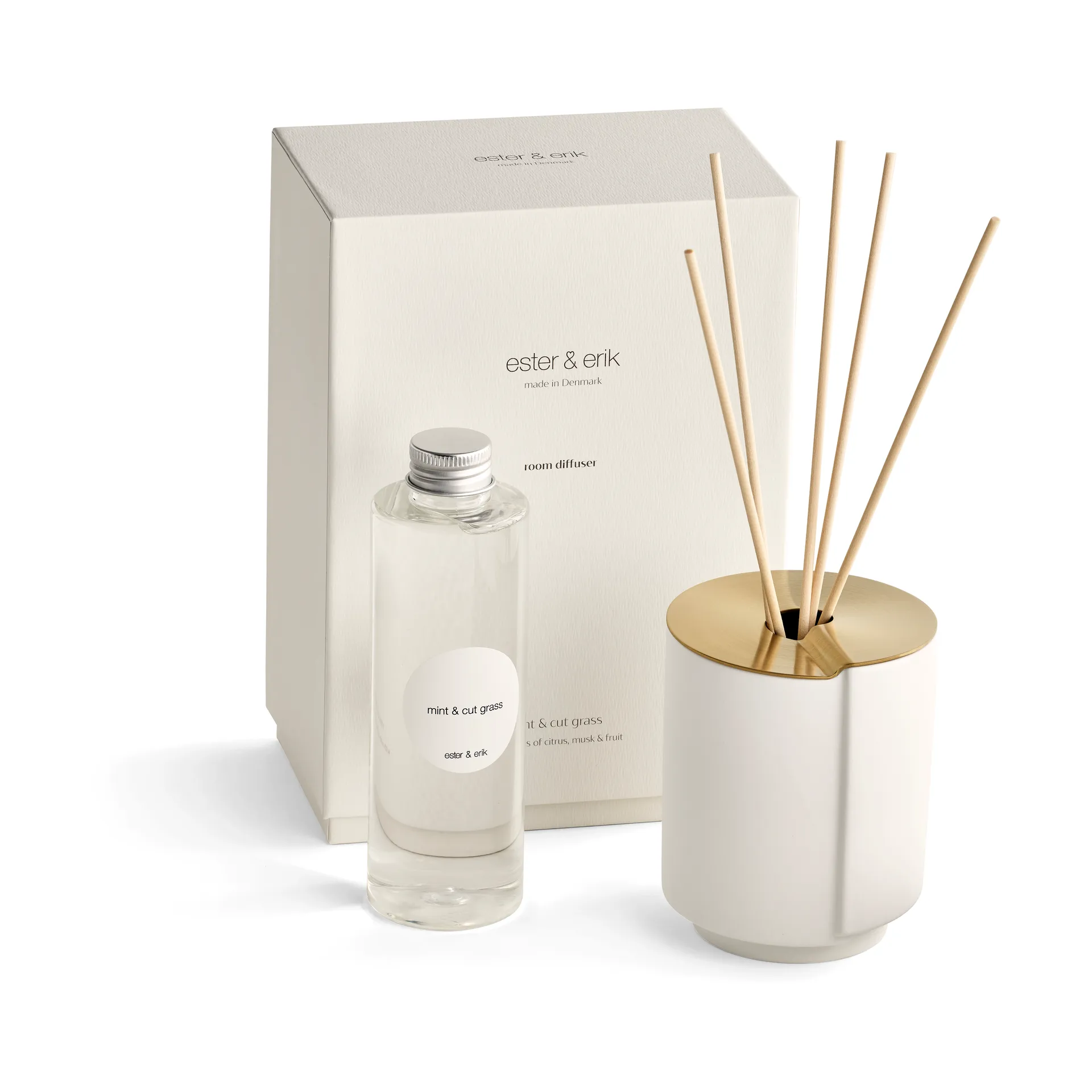 Bâtonnets parfumés ester & erik, Mint & cut grass ester & erik