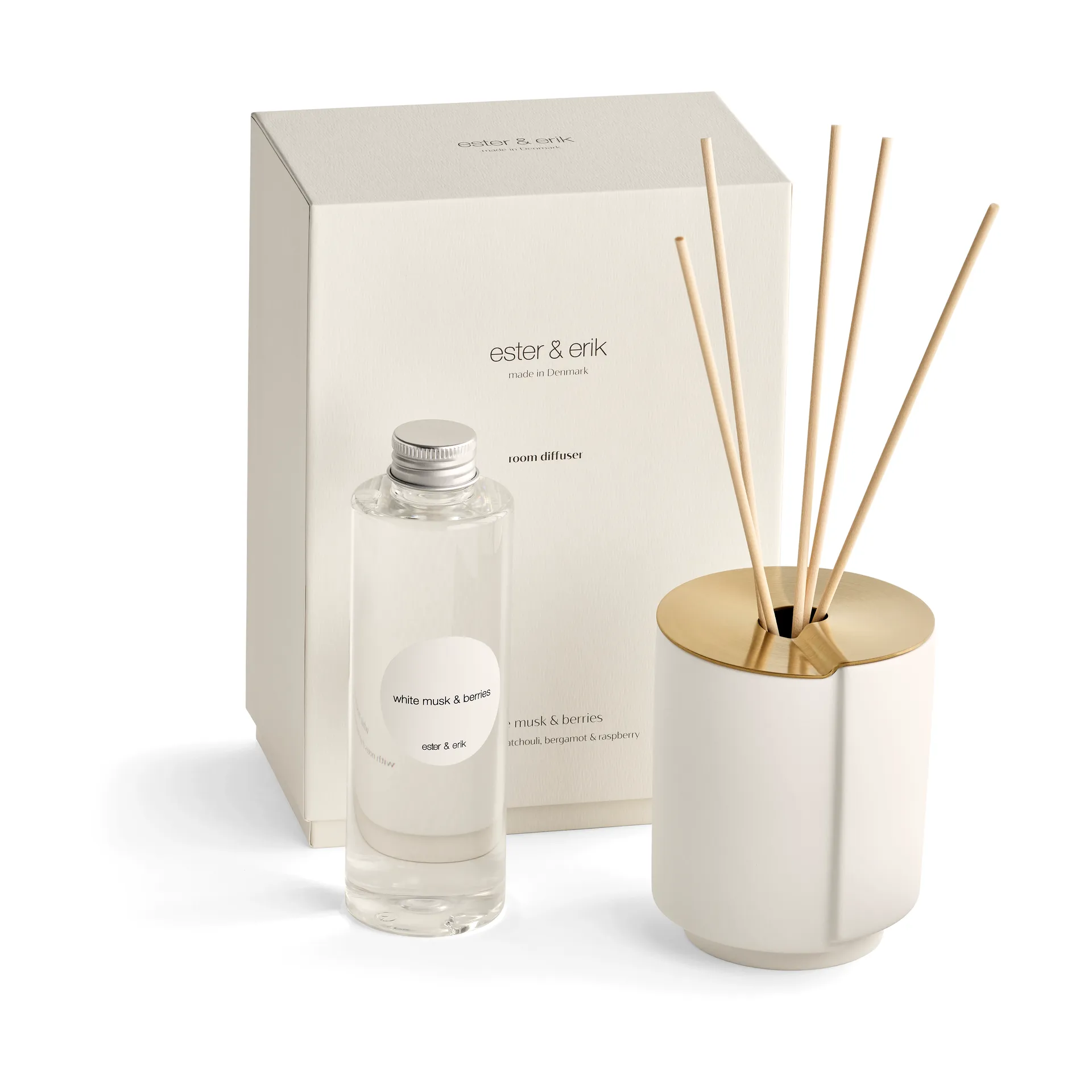 Bâtonnets parfumés ester & erik, White musk & berries ester & erik