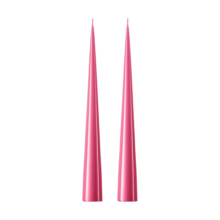 Bougie cônique ester & erik 37 cm Lot de 2 lacquées - Clear pink 41 - Ester & erik