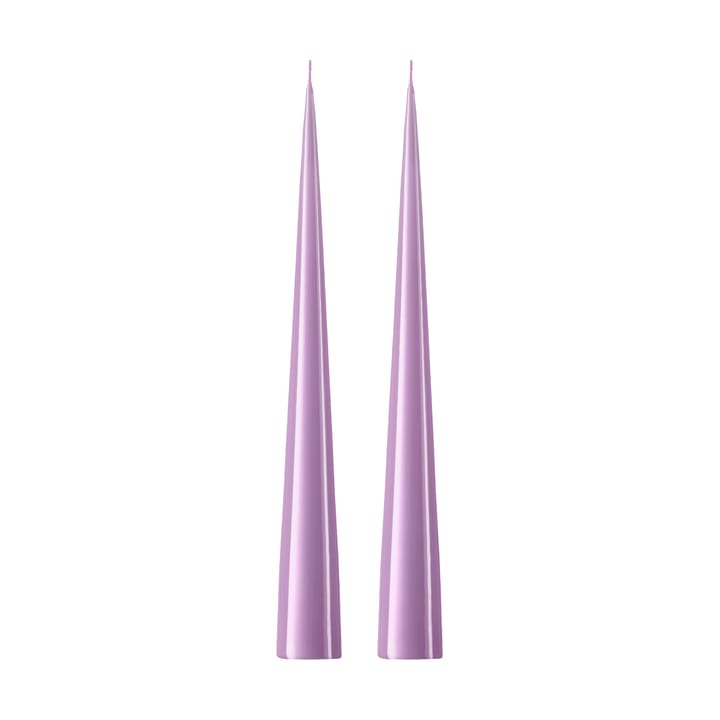 Bougie cônique ester & erik 37 cm Lot de 2 lacquées - Crocus delight 07 - Ester & erik