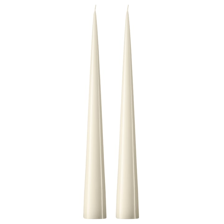 Bougie cônique ester & erik 37 cm Lot de 2 lacquées - Ivory 06-0 - ester & erik