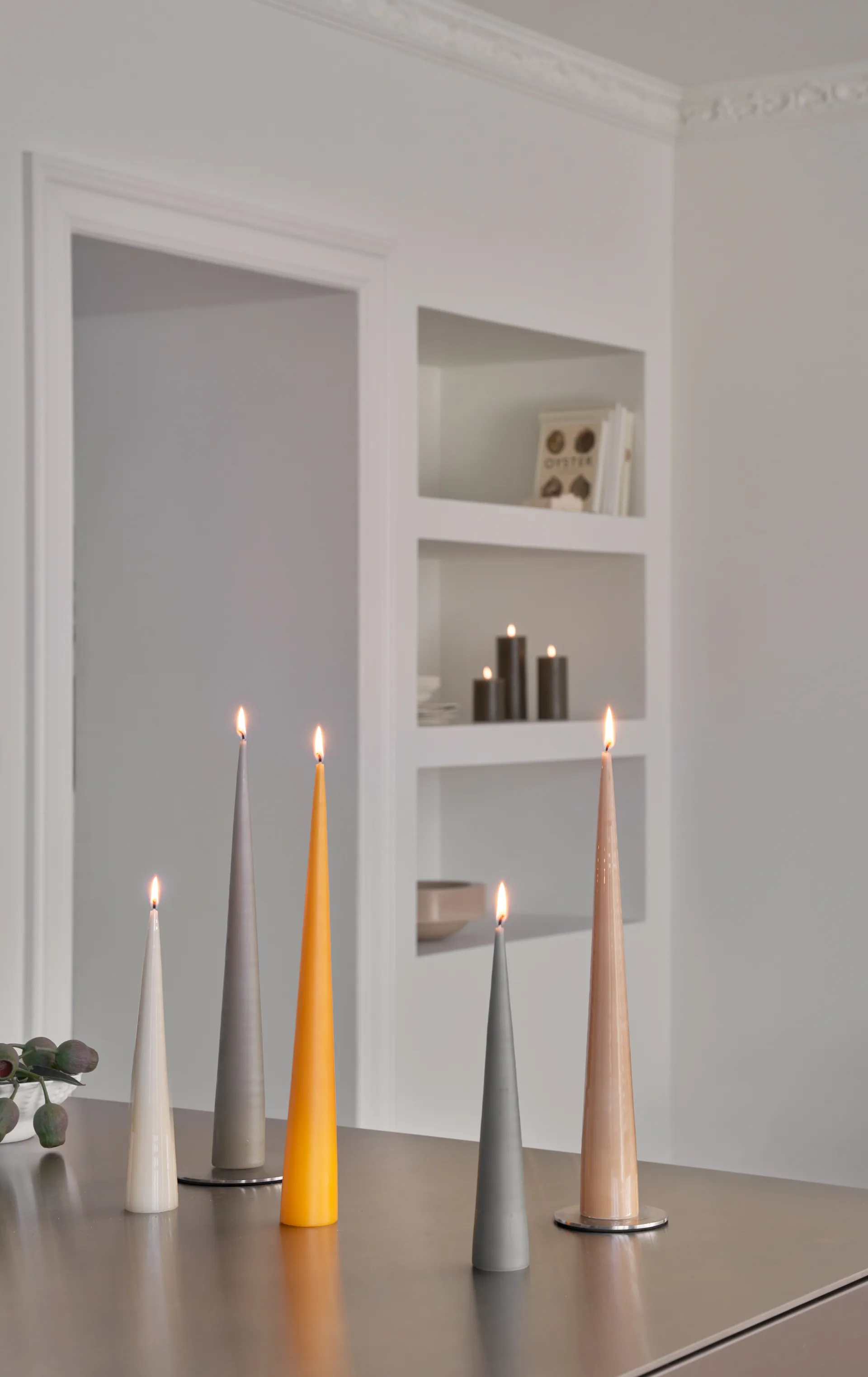 Bougie cônique ester & erik 37 cm Lot de 2 mat, 85 Mango ester & erik