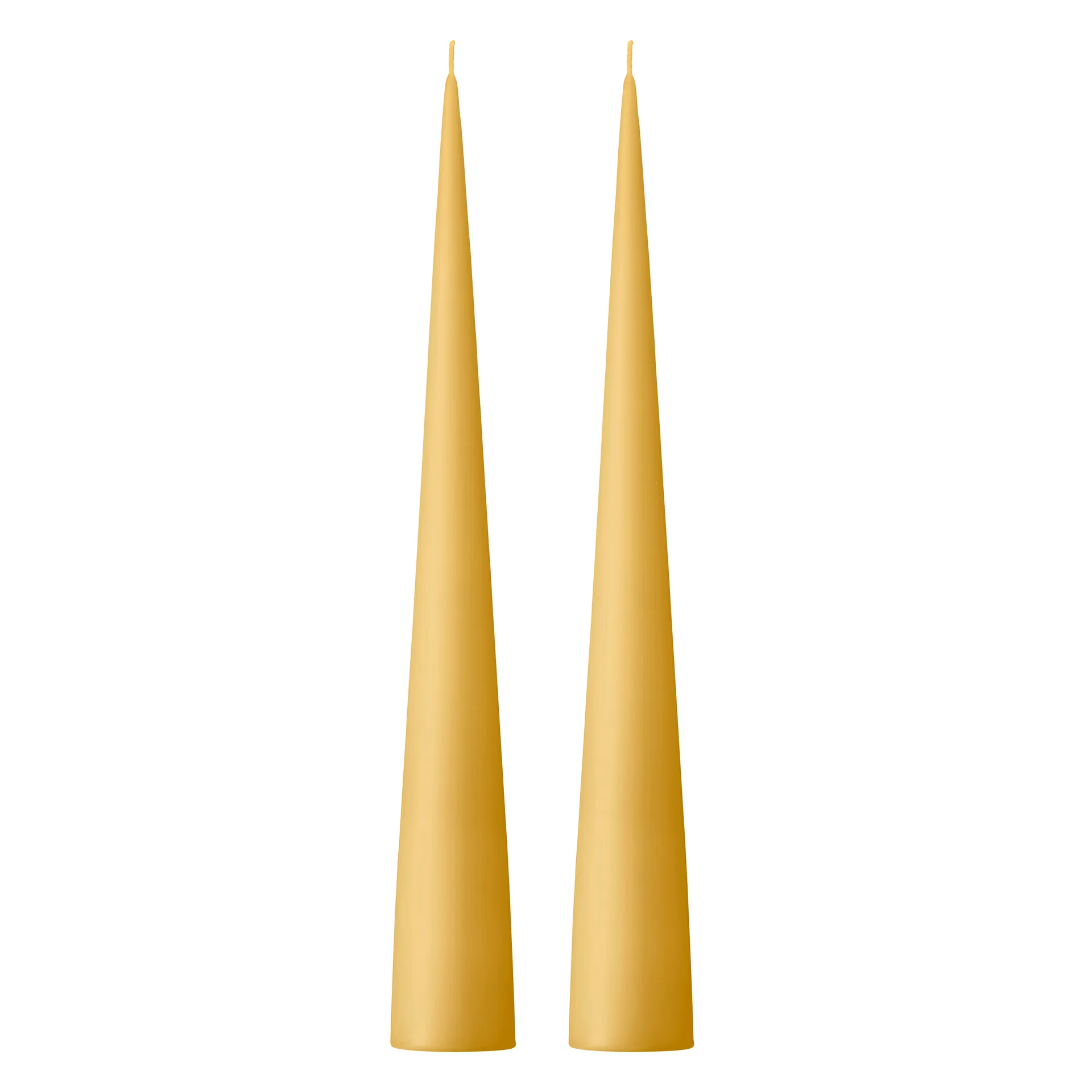 Bougie cônique ester & erik 37 cm Lot de 2 mat, Beige 14/2 ester & erik