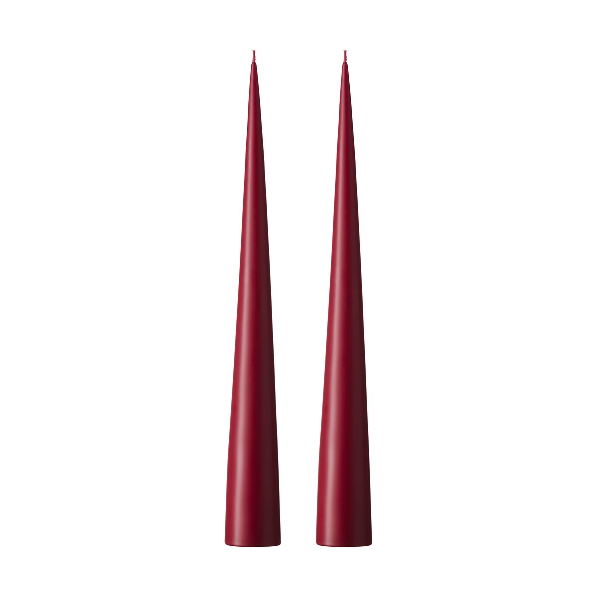 ester & erik Bougie cônique ester & erik 37 cm Lot de 2 mat Deep wine 44/2