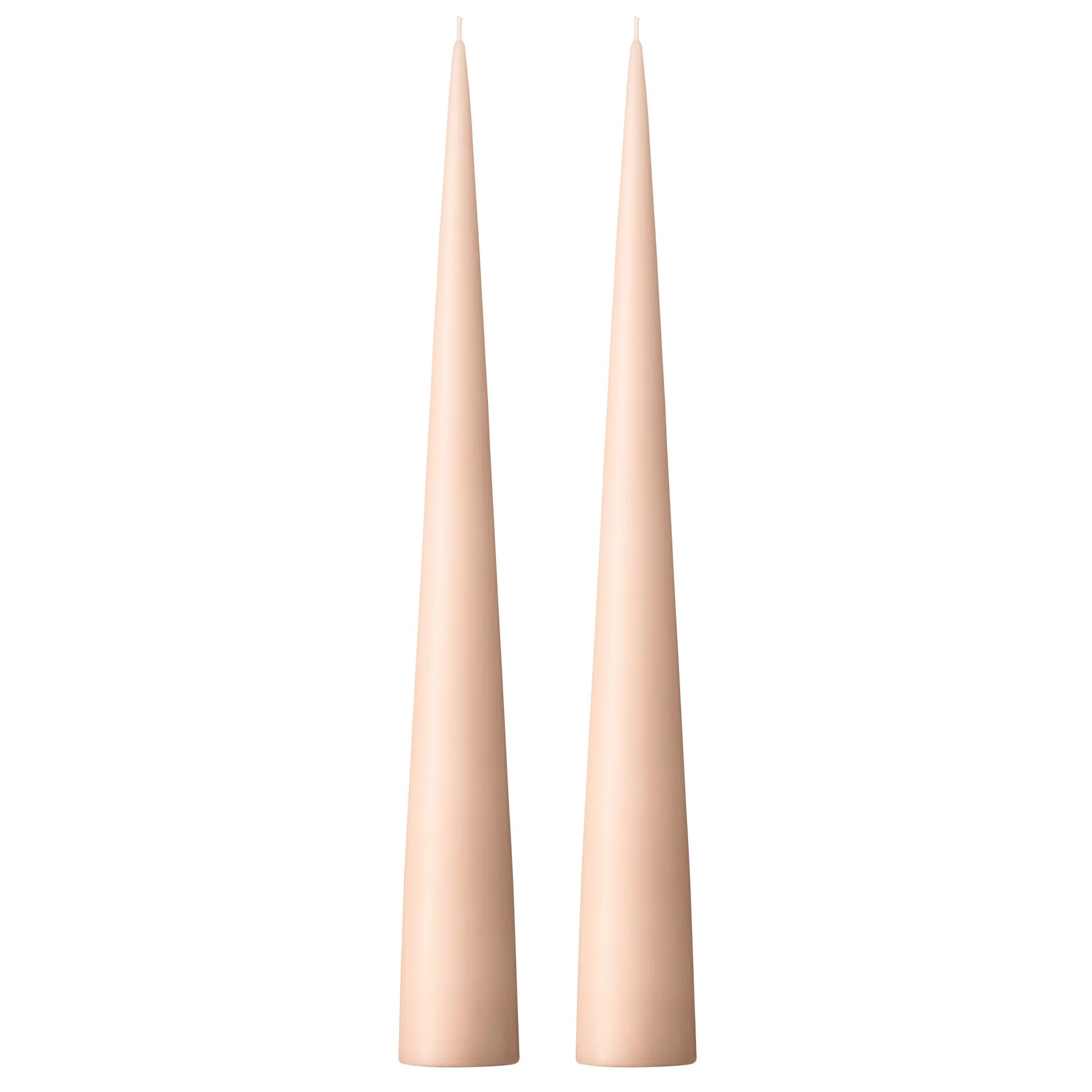 Bougie cônique ester & erik 37 cm Lot de 2 mat, Ice latte 11 ester & erik