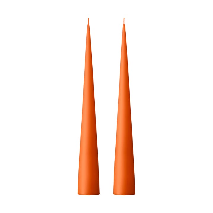 Bougie cônique ester & erik 37 cm Lot de 2 mat - Mild orange 16 - Ester & erik